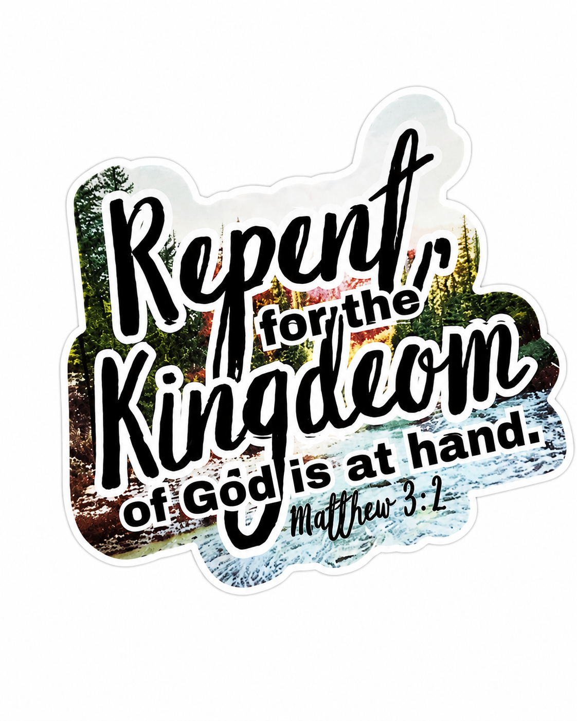 Repent Sticker