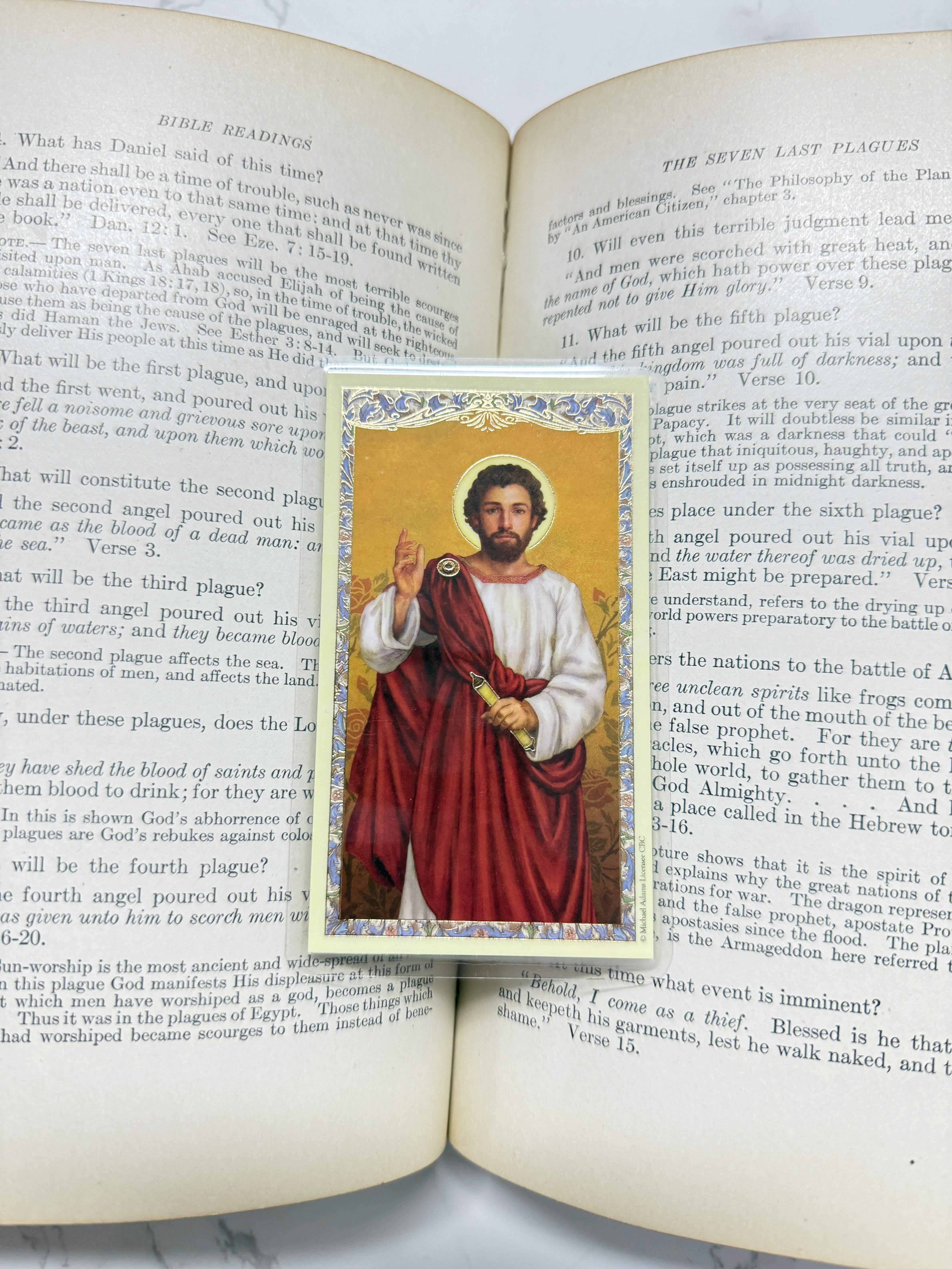 Saint Valentine Holy Card