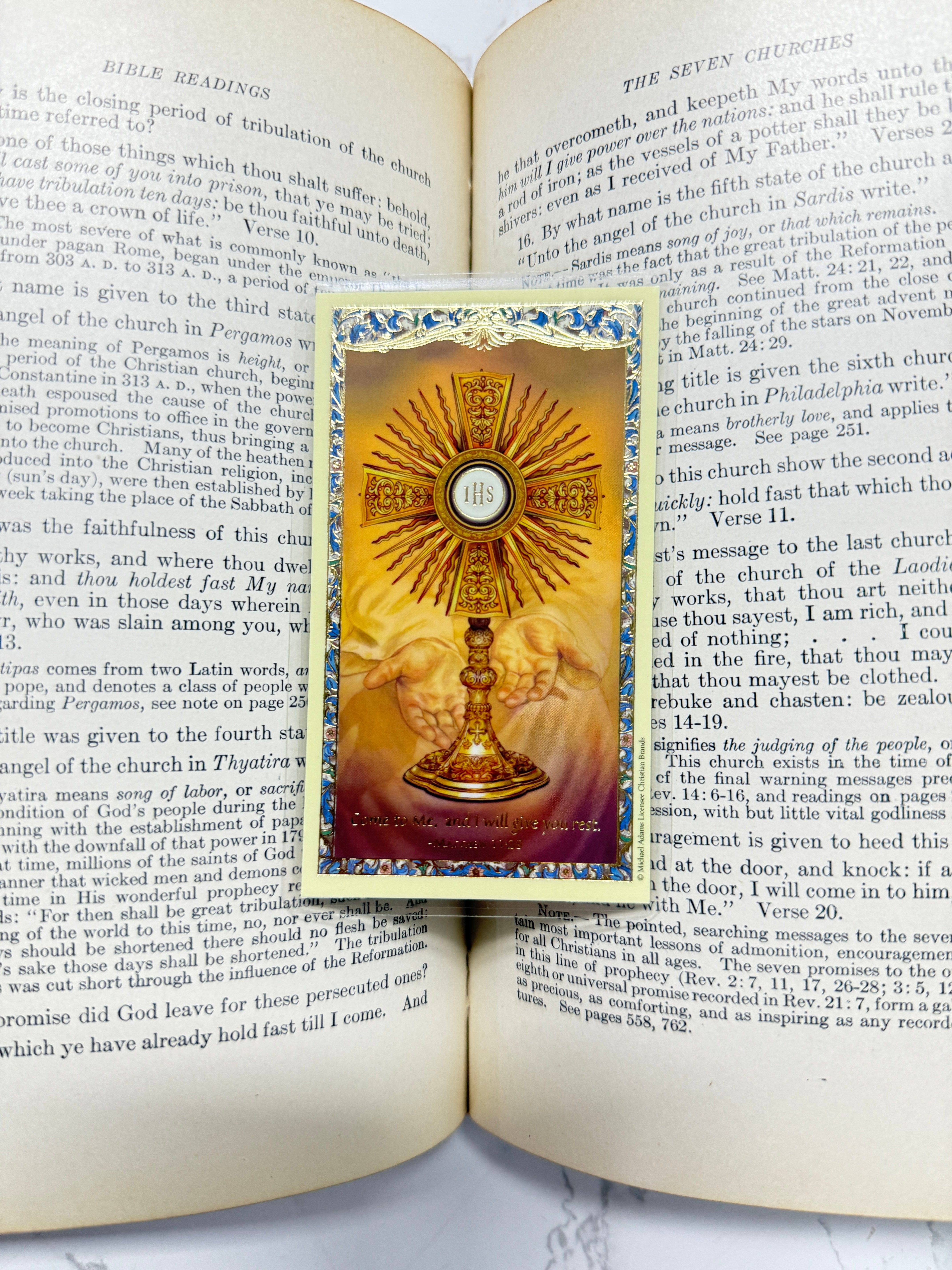 Blessed Sacrament Holy Card