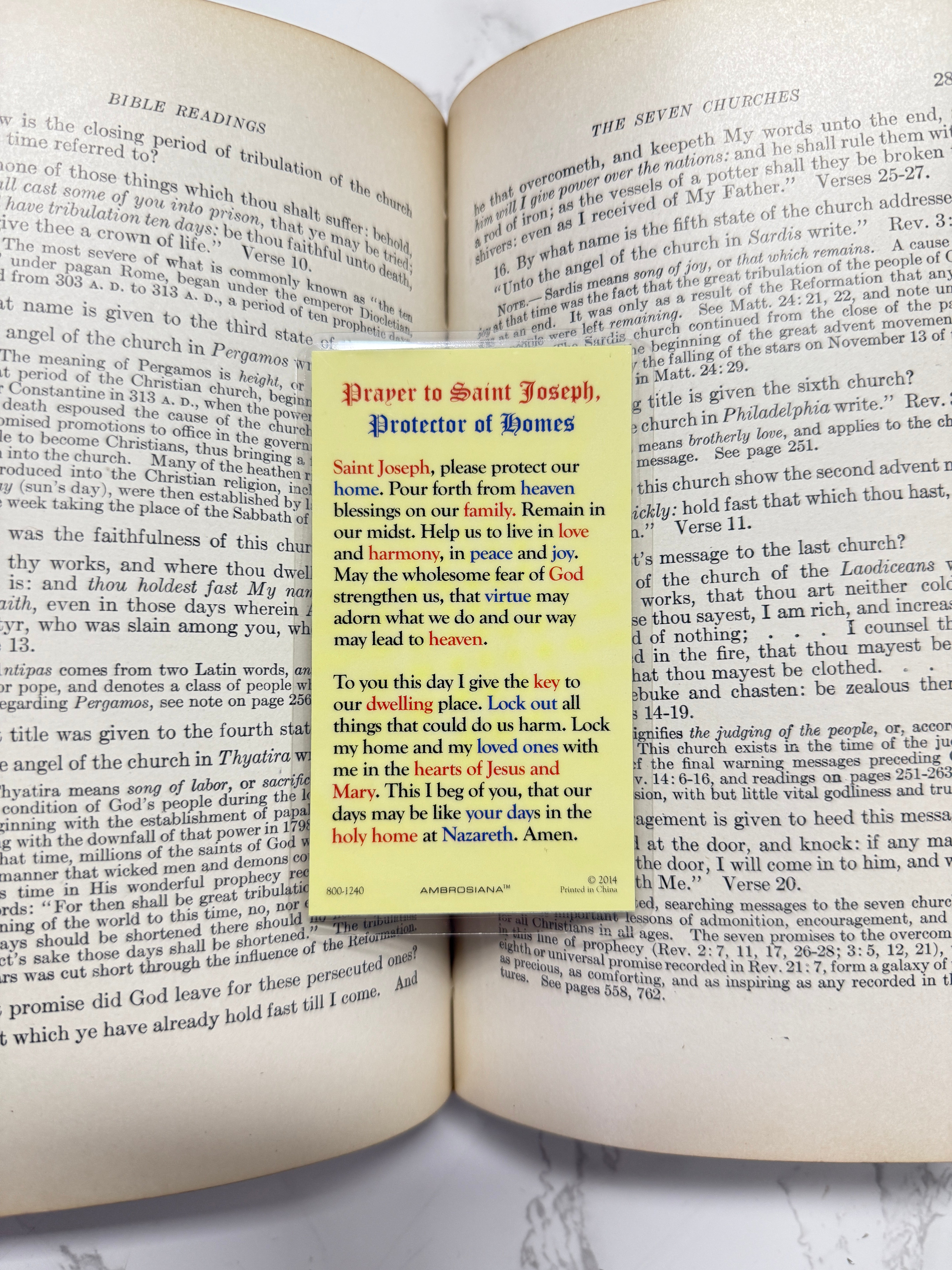 Saint Joseph Holy Card