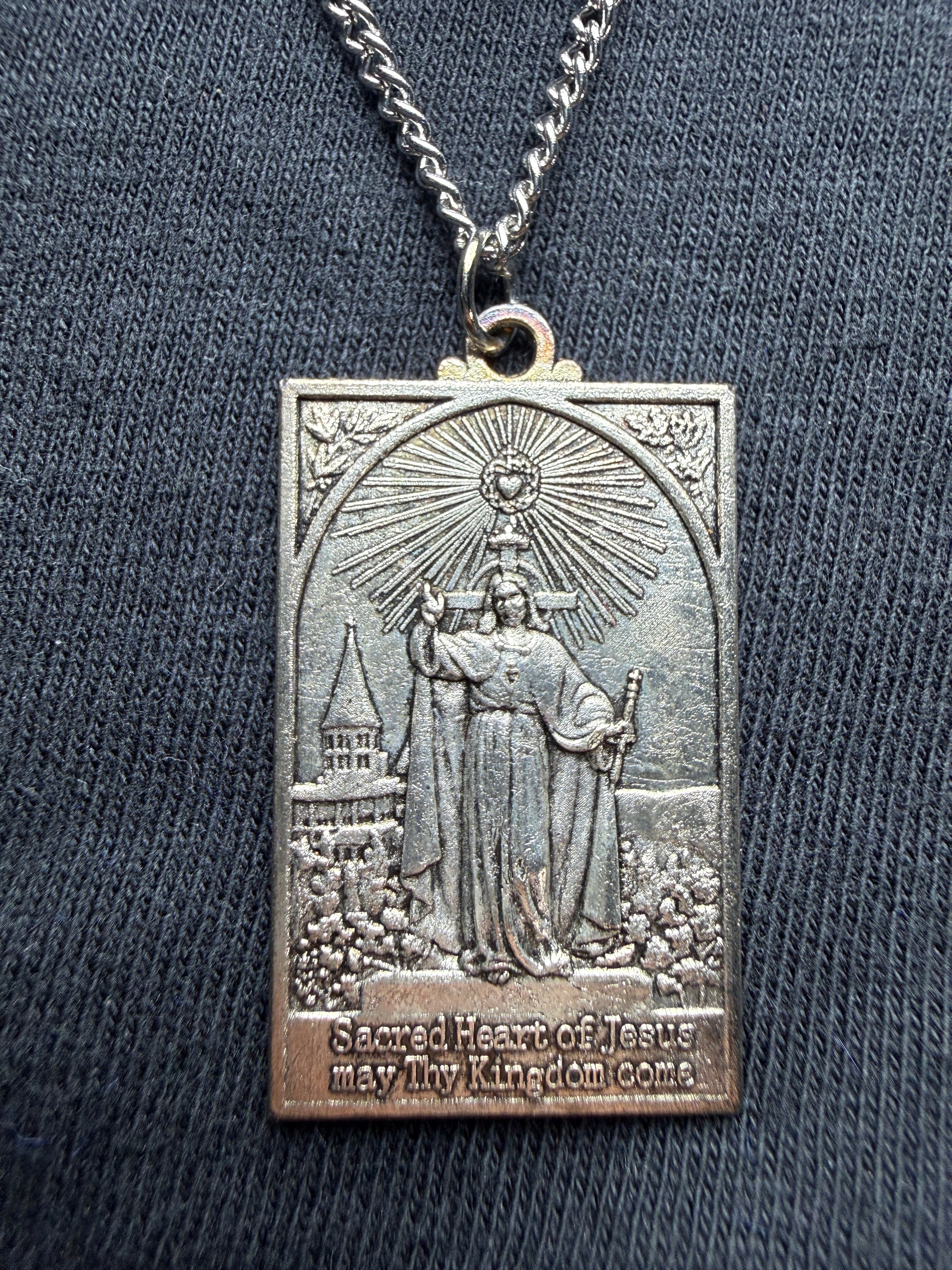 Sacred Heart of Jesus Medal Necklace
