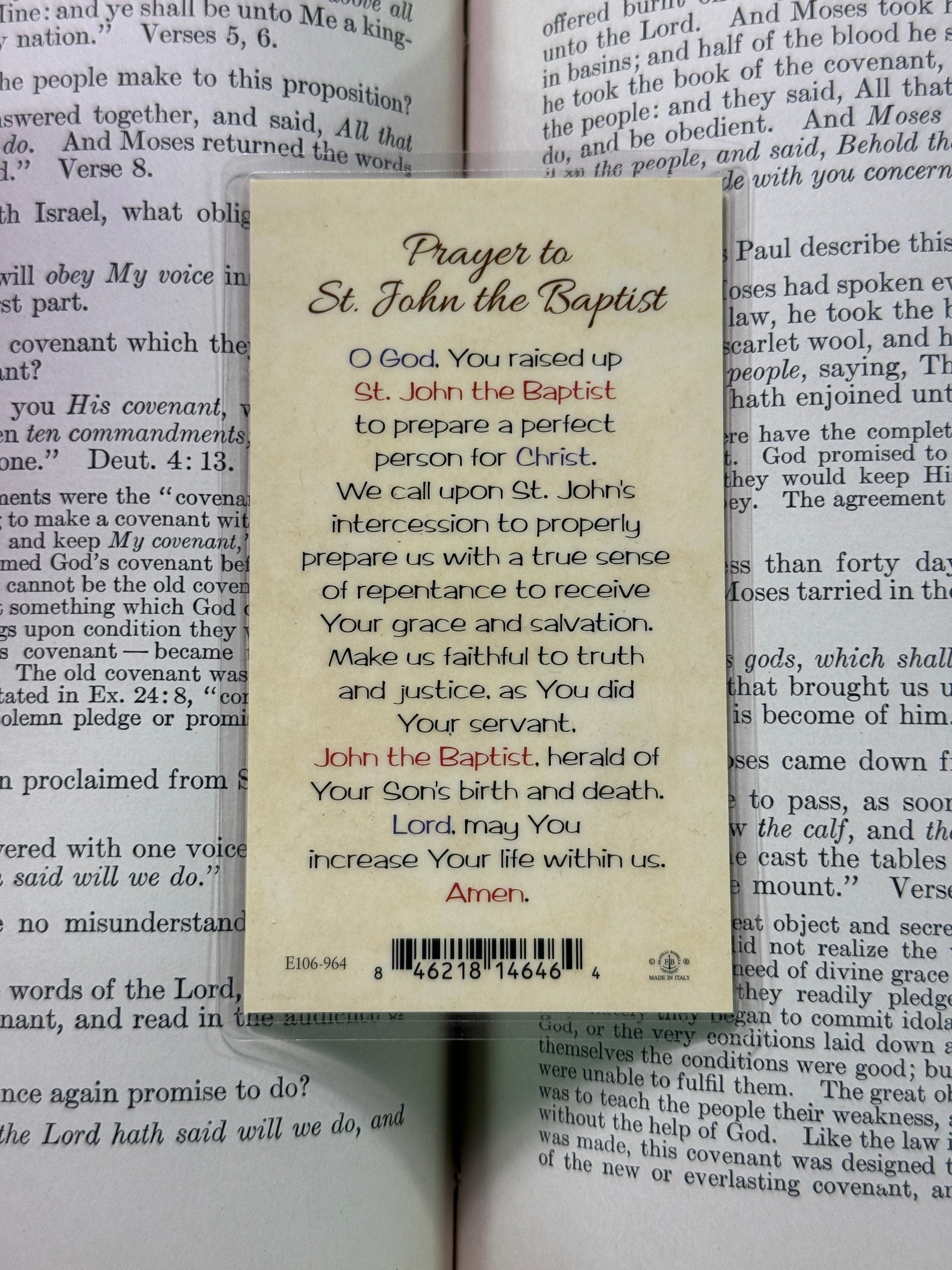 Saint John the Baptist Card